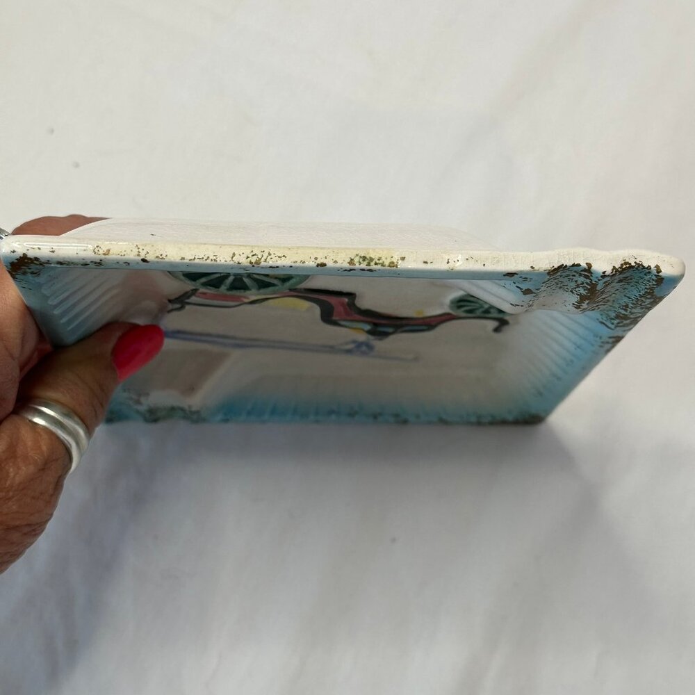 Vintage Ashtray Cigar/Cigarette Car/Cart, Ceramic, 5.5”, Unique Super Rare Find - Picture 8 of 11